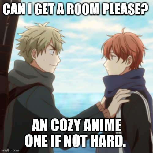 Not related to this picture tho. | CAN I GET A ROOM PLEASE? AN COZY ANIME ONE IF NOT HARD. | made w/ Imgflip meme maker