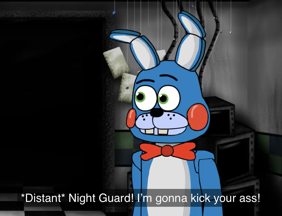 Night guard! Im gonna kick your a*s! Blank Meme Template