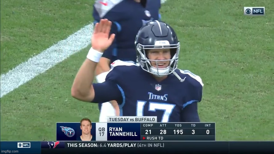 Ryan Tannehill Waving & Smiling | image tagged in nfl,titans,nfl memes | made w/ Imgflip meme maker