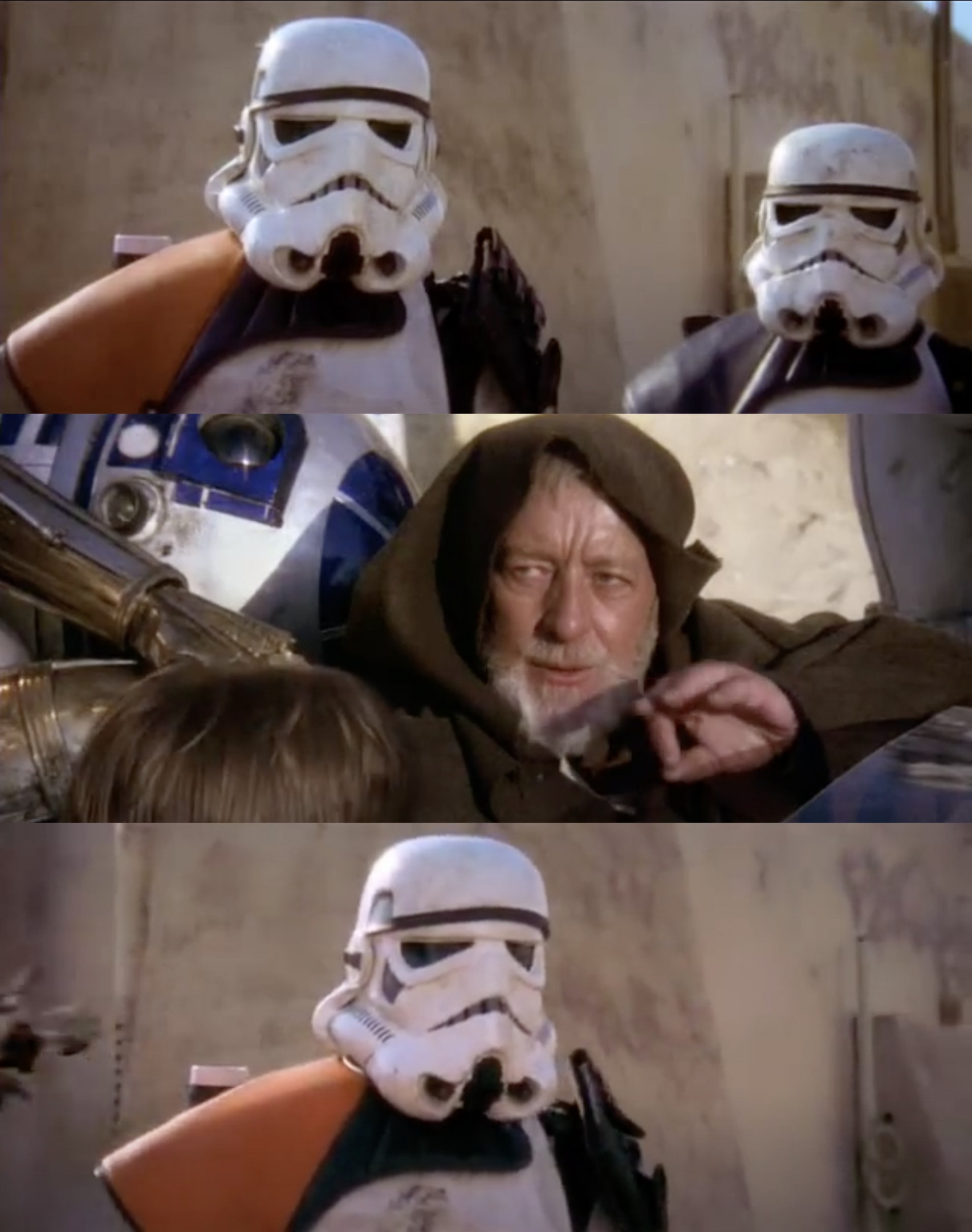 These are not the droids you are looking for Blank Meme Template