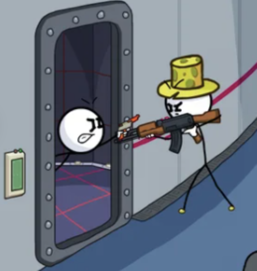 Henry Stickmin Gun Duel Blank Meme Template