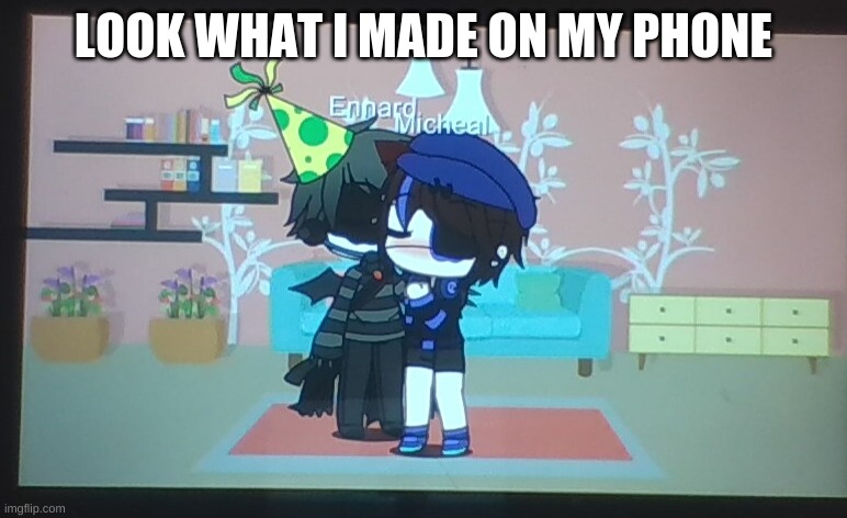 AWWWWWWWWWWWWWWWW! | LOOK WHAT I MADE ON MY PHONE | image tagged in fnaf | made w/ Imgflip meme maker