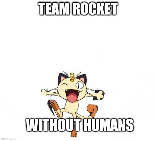 Lol | TEAM ROCKET; WITHOUT HUMANS | image tagged in memes,team rocket,cats | made w/ Imgflip meme maker