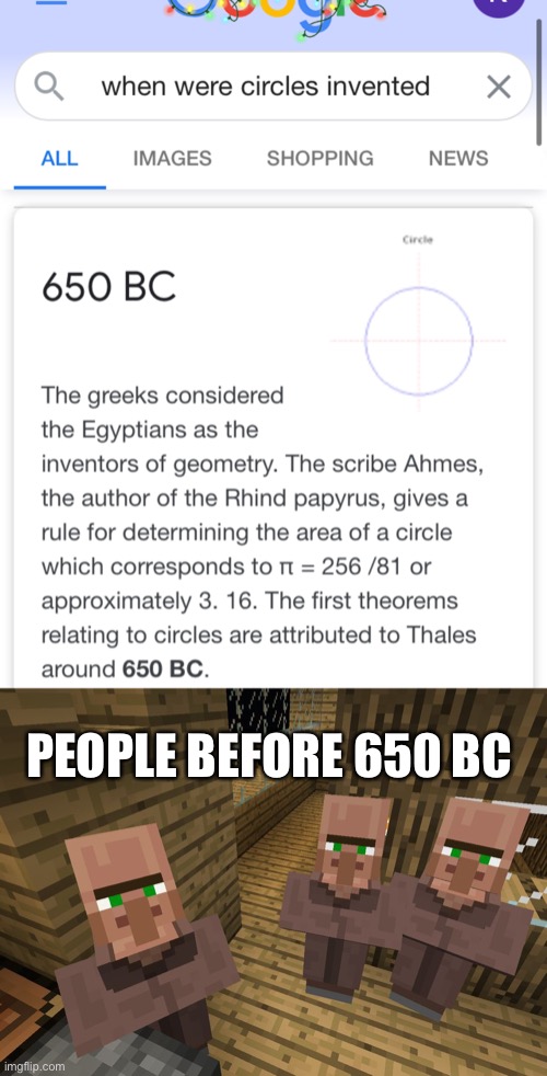 PEOPLE BEFORE 650 BC | image tagged in minecraft villagers,invented | made w/ Imgflip meme maker