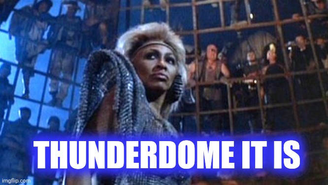 Tina Turner - Thunderdome | THUNDERDOME IT IS | image tagged in tina turner - thunderdome | made w/ Imgflip meme maker