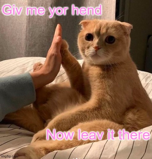 Your asses don't understand Anti-Wholesome humor. So... | Giv me yor hend; Now leav it there | made w/ Imgflip meme maker