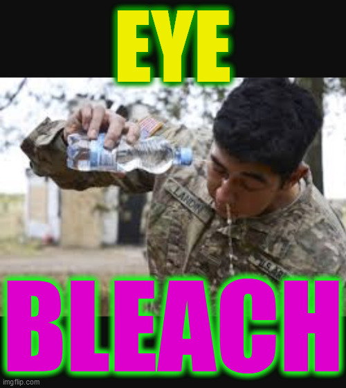 Eye Bleach  | EYE BLEACH | image tagged in eye bleach | made w/ Imgflip meme maker