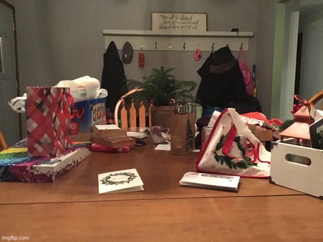 Messy Dining Room Table cause b o r e d | image tagged in lol | made w/ Imgflip meme maker