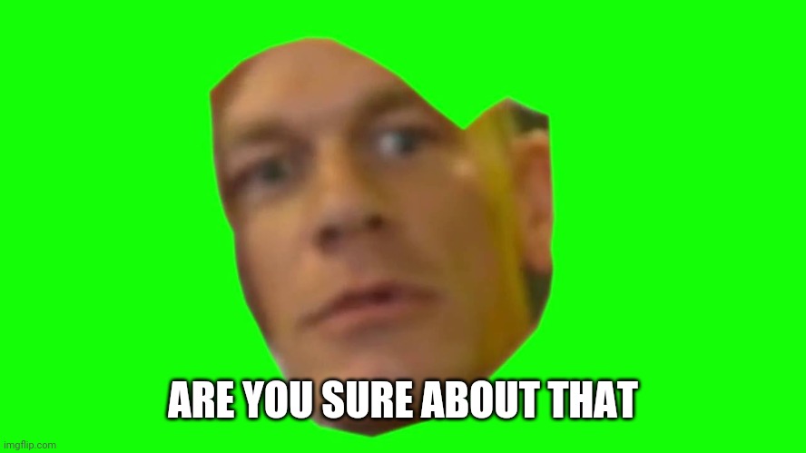 Are you sure about that? (Cena) | ARE YOU SURE ABOUT THAT | image tagged in are you sure about that cena | made w/ Imgflip meme maker