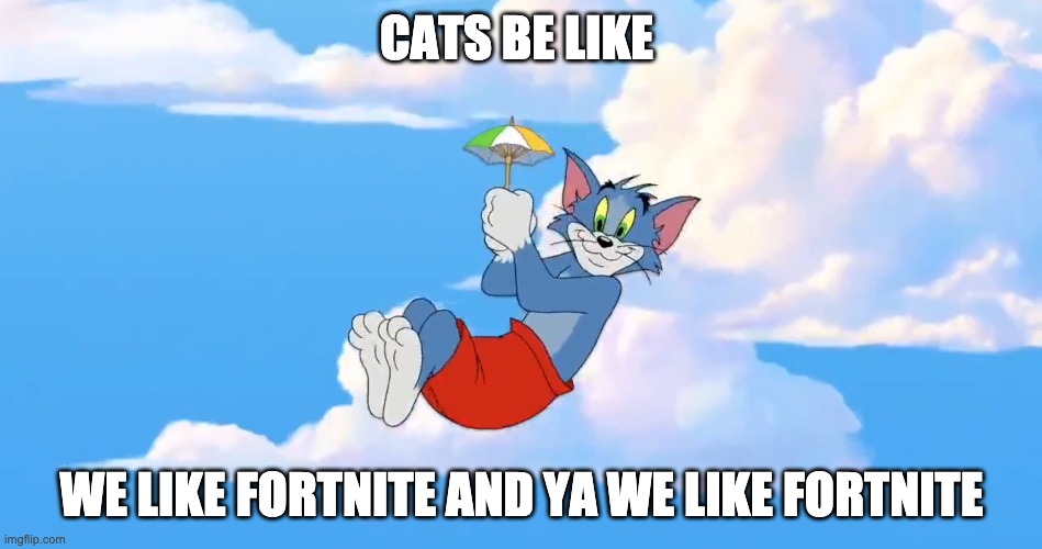 Fortnite meme | CATS BE LIKE; WE LIKE FORTNITE AND YA WE LIKE FORTNITE | image tagged in fortnite meme | made w/ Imgflip meme maker