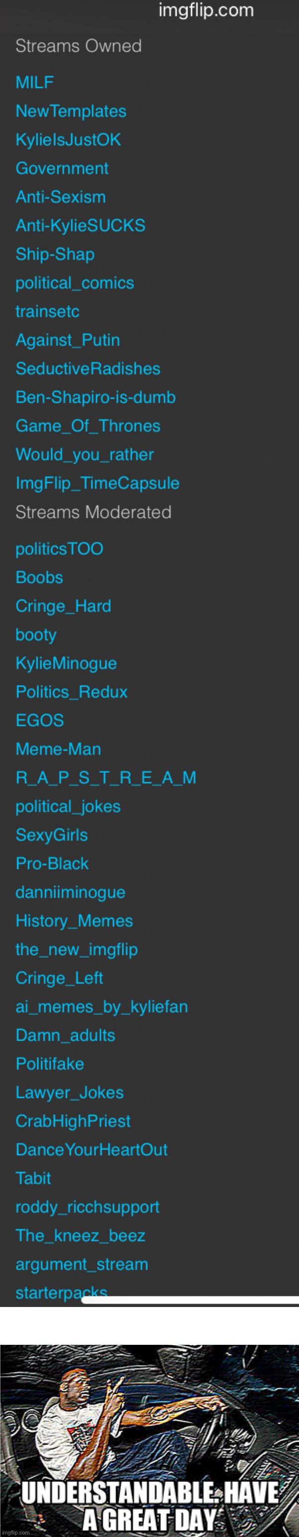 When they won’t follow every single stream you moderate just cuz. (V rare self-cringe) | image tagged in understandable have a great day | made w/ Imgflip meme maker