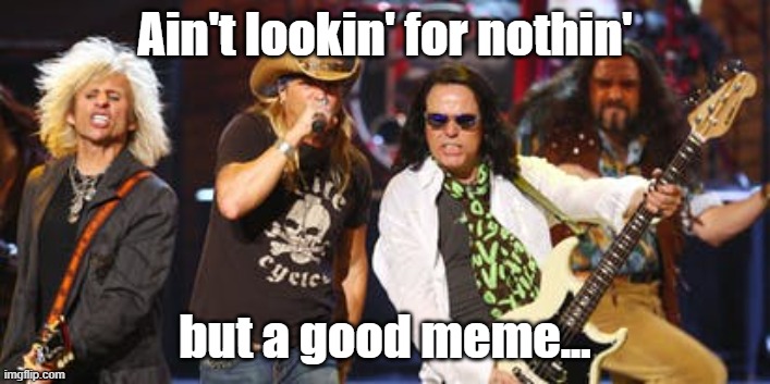 Internet Poison | Ain't lookin' for nothin'; but a good meme... | image tagged in poison,rock,meme | made w/ Imgflip meme maker
