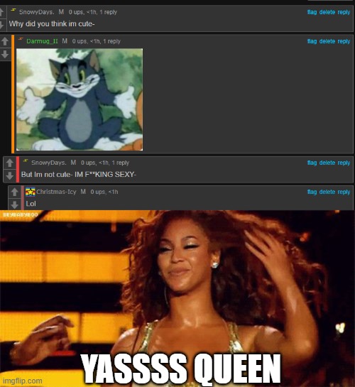 YASSSS QUEEN | image tagged in slay bitch | made w/ Imgflip meme maker