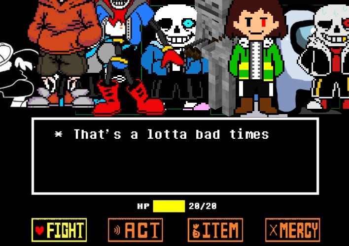 You Heard of the Trio but I made a squad | image tagged in you're gonna have a bad time,sans undertale,undertale,undertale sans,skeleton,au | made w/ Imgflip meme maker