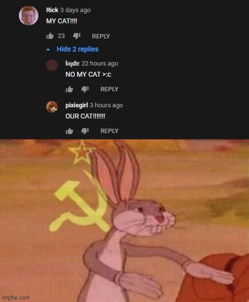 pop cat creates communism | image tagged in our,popcat | made w/ Imgflip meme maker