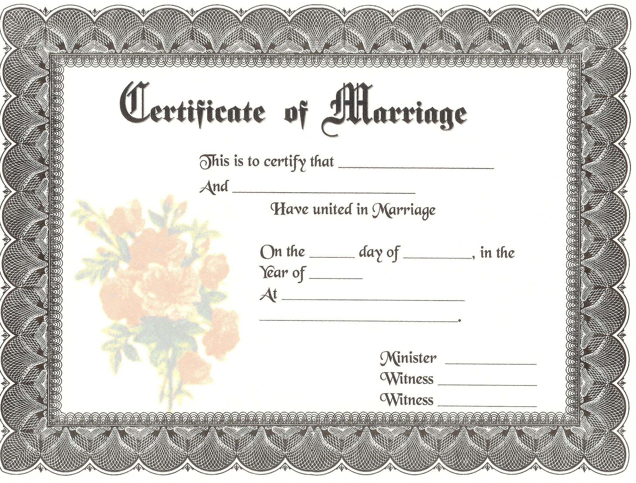 marriage certificate Blank Template - Imgflip Pertaining To Certificate Of Marriage Template