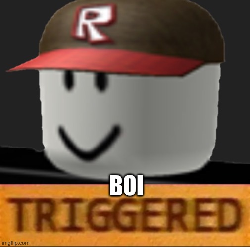 Roblox Triggered | BOI | image tagged in roblox triggered | made w/ Imgflip meme maker