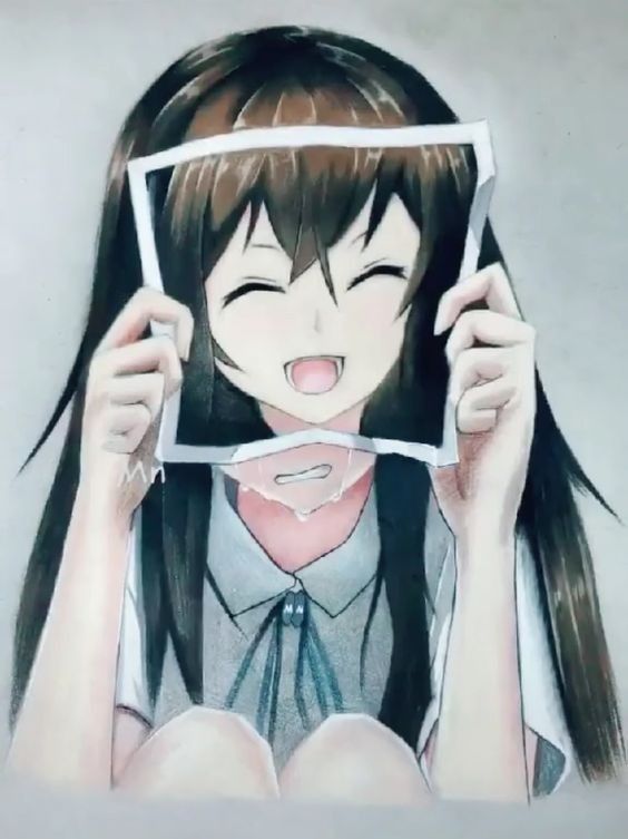 Anime girl crying Blank Template - Imgflip
