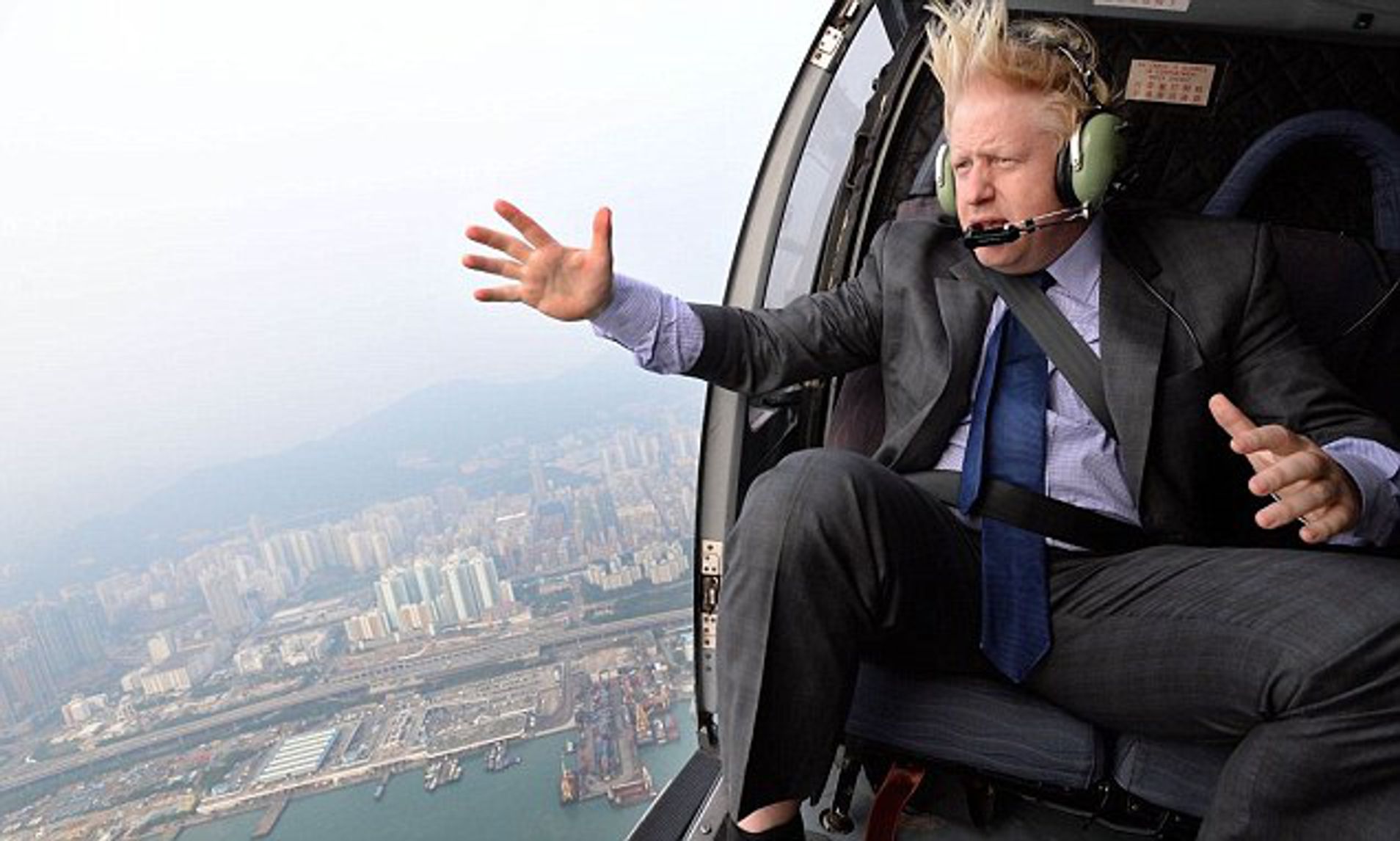Boris Over HK Blank Meme Template