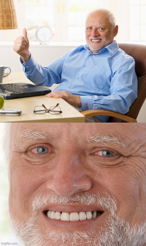 image tagged in hide the pain harold | made w/ Imgflip meme maker