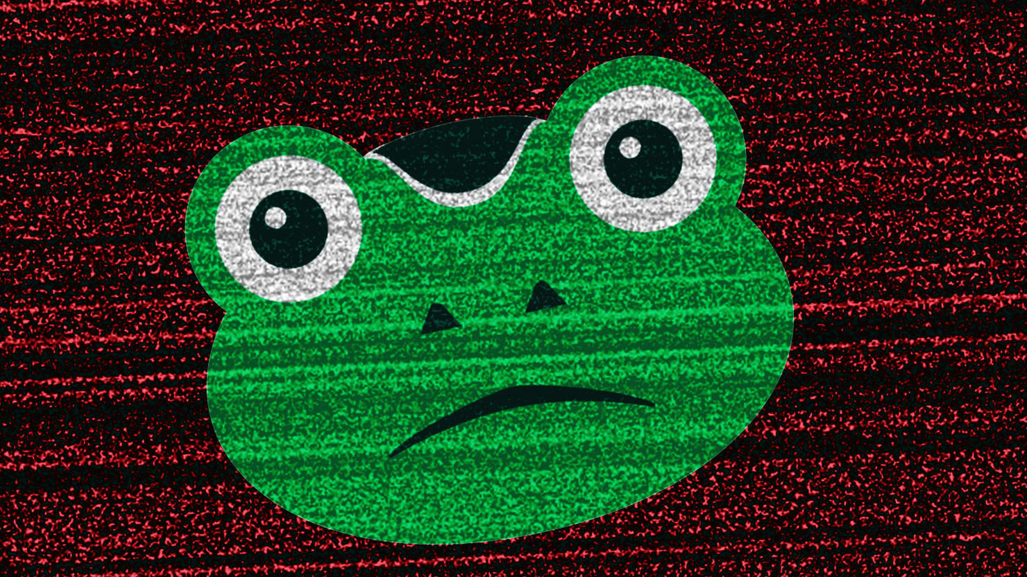 High Quality Gab frog concerned Blank Meme Template