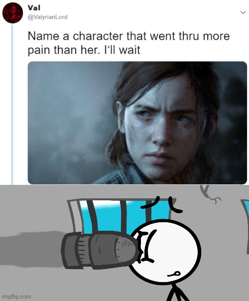 So true | image tagged in name one character who went through more pain than her | made w/ Imgflip meme maker