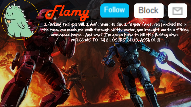 flamy announcement Blank Meme Template
