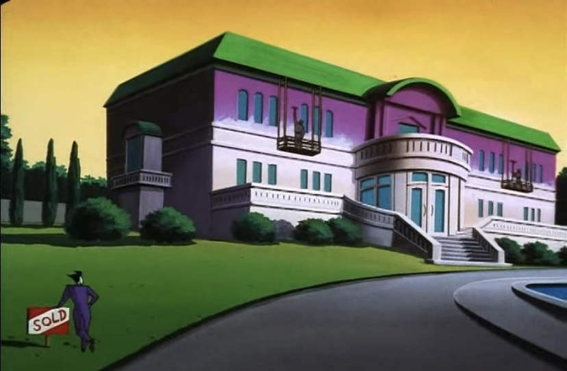 Joker looks at his mansion Blank Meme Template