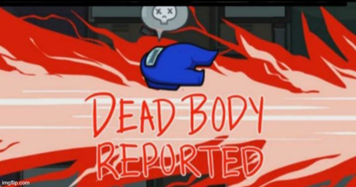 Dead body reported | image tagged in dead body reported | made w/ Imgflip meme maker