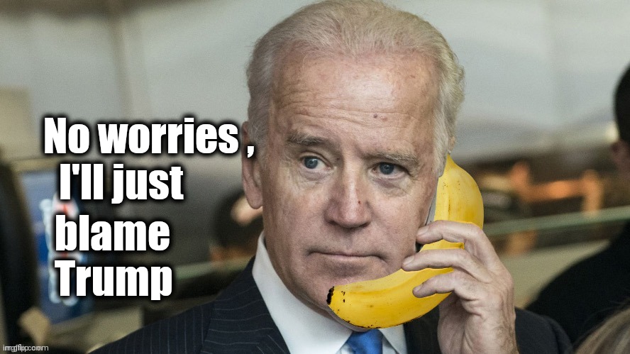 Banana Republic | No worries , 
     I'll just blame
    Trump | image tagged in banana republic | made w/ Imgflip meme maker