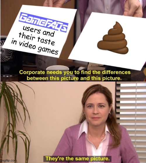 No difference | users and their taste in video games | image tagged in memes,they're the same picture,video games,gamefaqs | made w/ Imgflip meme maker