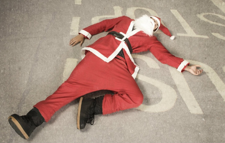 Dead Santa Blank Meme Template