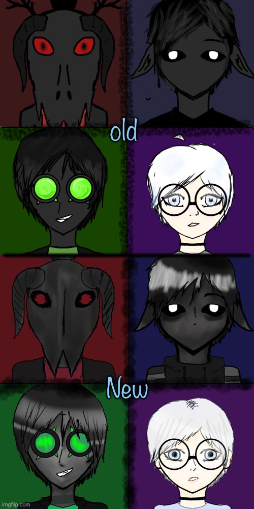 Tell me where I need to improve | old; _______________________; New | image tagged in drawing | made w/ Imgflip meme maker