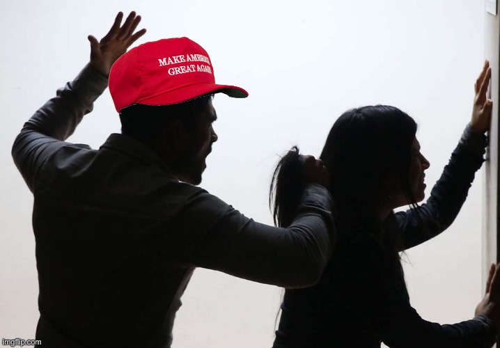 MAGA Domestic violence Blank Meme Template