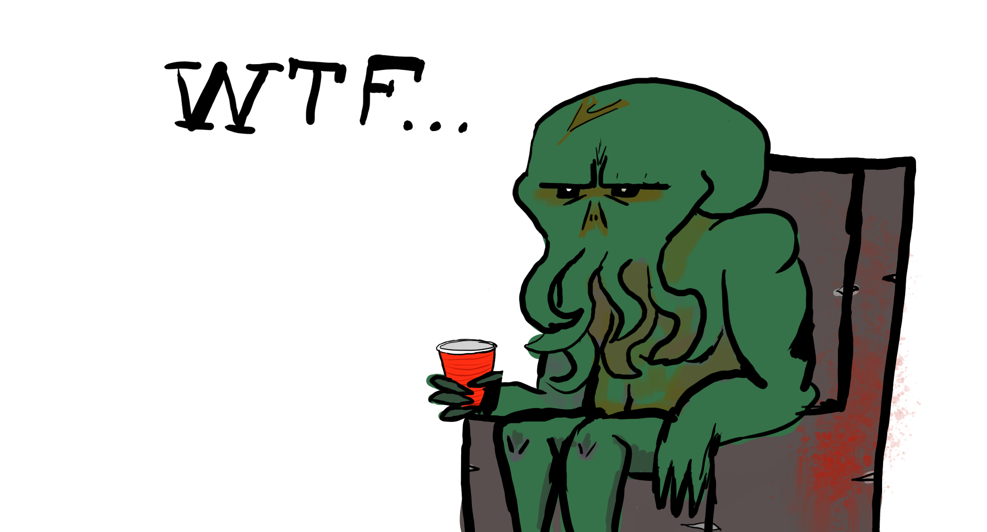 High Quality Cthulhu is done Blank Meme Template
