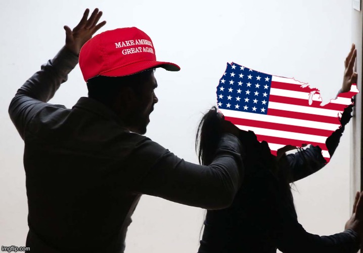 MAGA Domestic violence America Blank Meme Template