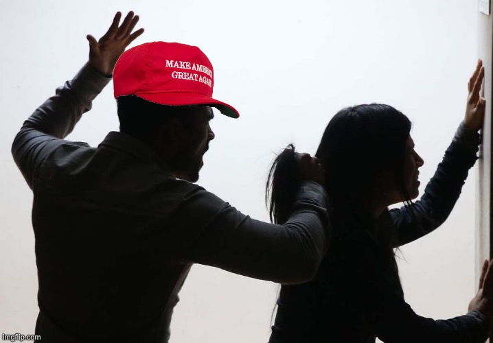 MAGA Domestic violence Blank Meme Template