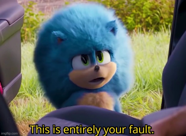 this is entirely your fault | image tagged in this is entirely your fault | made w/ Imgflip meme maker