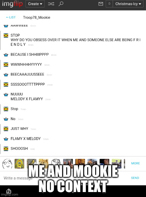 ME AND MOOKIE NO CONTEXT | made w/ Imgflip meme maker