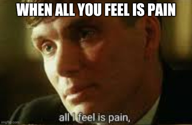 Eeeeeeeeeeeeeeeeeeeee | WHEN ALL YOU FEEL IS PAIN | image tagged in pain | made w/ Imgflip meme maker