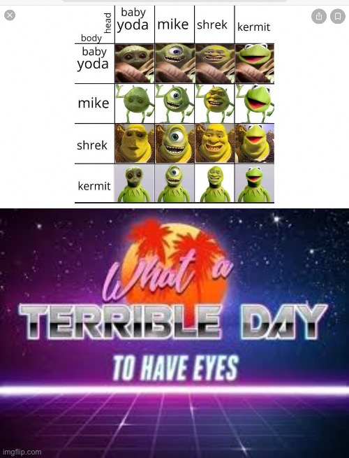 So terrible | image tagged in what a terrible day to have eyes,memes,fun | made w/ Imgflip meme maker