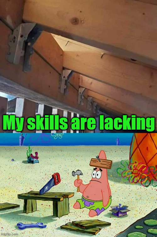 My skills are lacking | image tagged in patrick carpenter | made w/ Imgflip meme maker