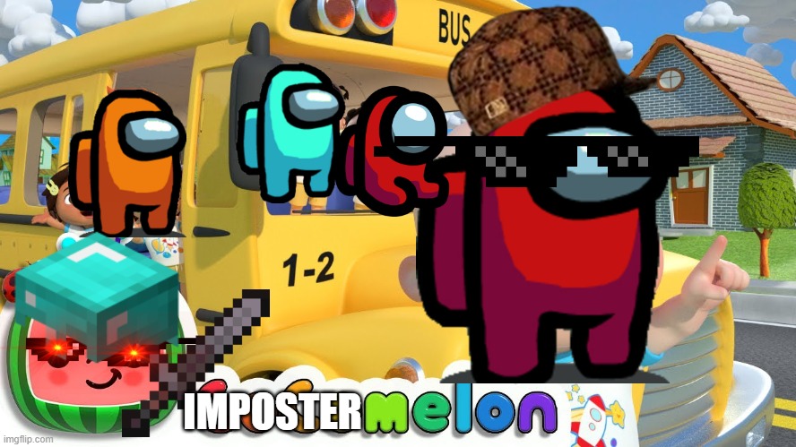 Cocomelon | IMPOSTER | image tagged in cocomelon | made w/ Imgflip meme maker