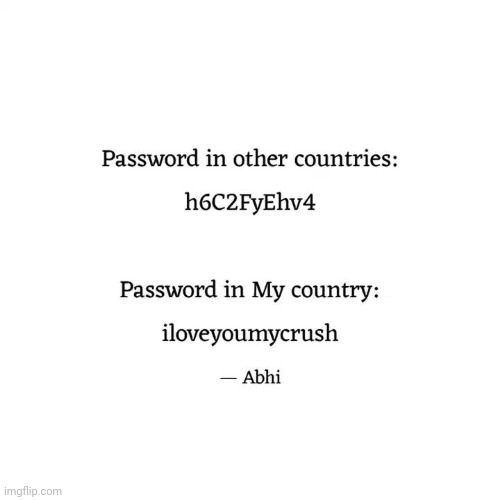Password | image tagged in crush | made w/ Imgflip meme maker