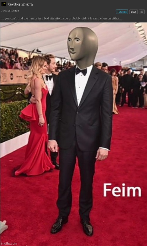 image tagged in feim | made w/ Imgflip meme maker