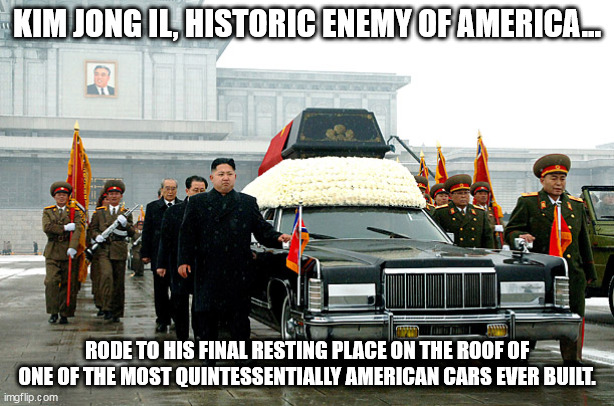 Image Tagged In Kim Jong Il Lincoln Continental Funeral Imgflip