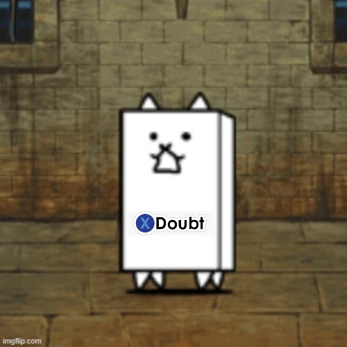 Wall Cat Doubt Blank Meme Template
