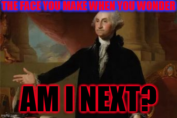 Well Then Washington | THE FACE YOU MAKE WHEN YOU WONDER AM I NEXT? | image tagged in well then washington | made w/ Imgflip meme maker