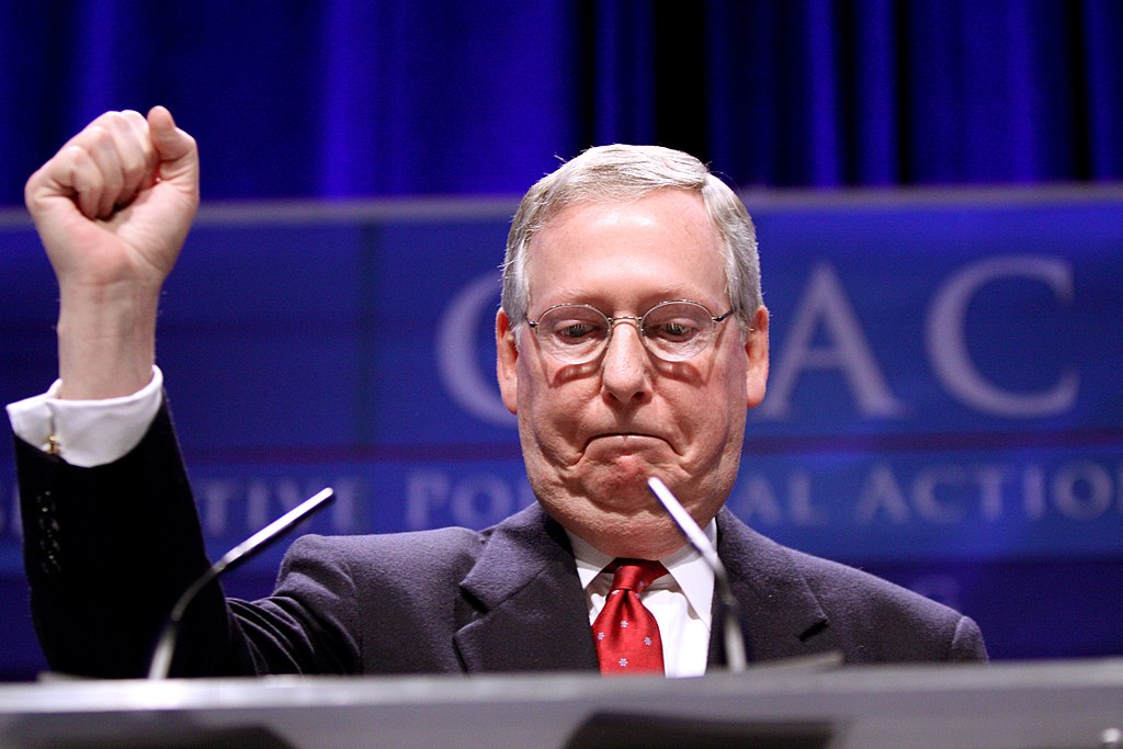 High Quality Mitch McConnell Fist Pump Blank Meme Template