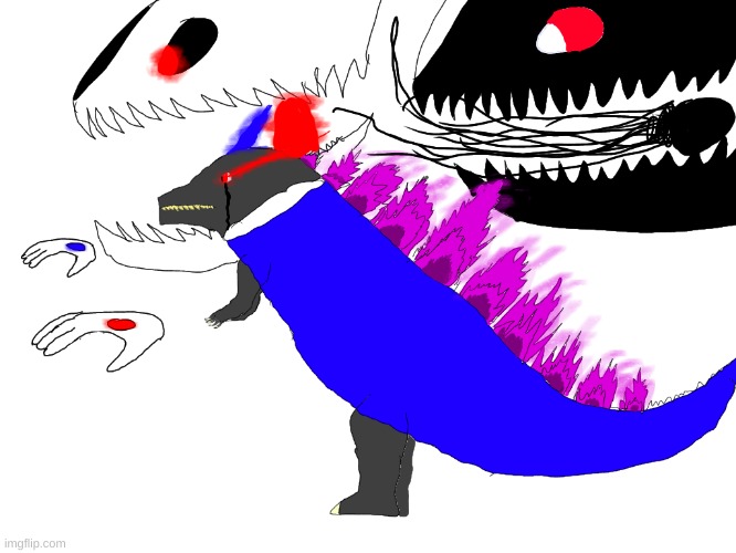 Sanszilla's 3rd form | made w/ Imgflip meme maker